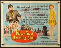 8g806 NEVER STEAL ANYTHING SMALL 1/2sh 1959 tough James Cagney, sexy doll Shirley Jones!
