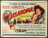 8g813 OKLAHOMA 1/2sh 1956 MacRae, Jones, Rodgers & Hammerstein musical!