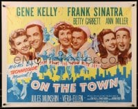 8g816 ON THE TOWN 1/2sh R1962 Gene Kelly, Frank Sinatra, sexy Ann Miller's legs, Betty Garrett