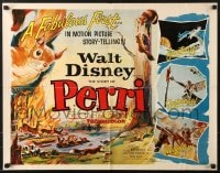 8g828 PERRI 1/2sh 1957 Disney's fabulous first in motion picture story-telling, wacky squirrels!