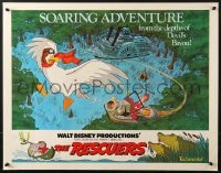 8g858 RESCUERS 1/2sh 1977 Disney mouse mystery adventure cartoon from the depths of Devil's Bayou!
