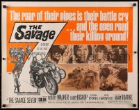 8g876 SAVAGE SEVEN 1/2sh 1968 AIP, bad bikers, the open road their killing ground!