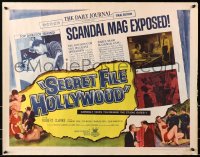 8g880 SECRET FILE HOLLYWOOD 1/2sh 1961 Robert Clarke, sexy girls, scandal mag exposed!