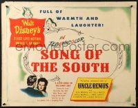 8g903 SONG OF THE SOUTH style B 1/2sh 1946 Walt Disney, Uncle Remus, Br'er Rabbit, ultra-rare!