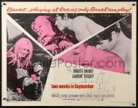 8g955 TWO WEEKS IN SEPTEMBER 1/2sh 1967 A Coeur Joie, sexy Brigitte Bardot in love!