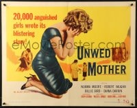 8g960 UNWED MOTHER 1/2sh 1958 Norma Moore & Robert Vaughn, 20,000 anguished girls wrote this story!