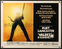 8g962 VALDEZ IS COMING 1/2sh 1971 Burt Lancaster, written by Elmore Leonard, cool gunslinger image!