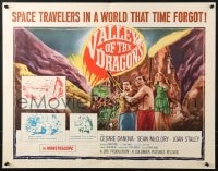 8g964 VALLEY OF THE DRAGONS 1/2sh 1961 Jules Verne, dinosaurs & giant spiders in a world time forgot!