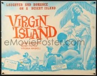 8g970 VIRGIN ISLAND 1/2sh 1960 great art of John Cassavetes & sexy Virginia Maskell on island!