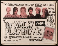 8g973 WACKY PLAYBOY 1/2sh 1963 Tommy Moe Raft stuck in the wild west with seven frisky females!