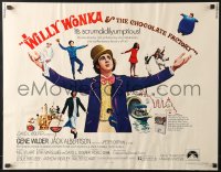 8g991 WILLY WONKA & THE CHOCOLATE FACTORY 1/2sh 1971 scrumdidilyumptious, Gene Wilder, ultra-rare!