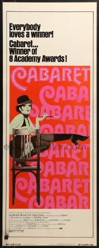 8g047 CABARET insert R1974 Liza Minnelli in Nazi Germany, Bob Fosse, winner of 8 Academy Awards!