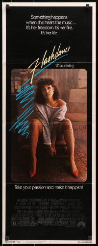 8g119 FLASHDANCE insert 1983 sexy dancer Jennifer Beals, take your passion and make it happen!