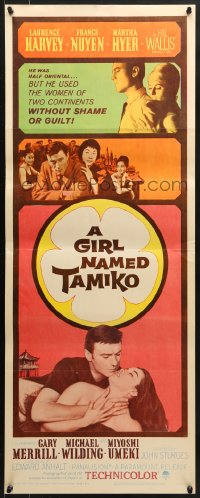 8g135 GIRL NAMED TAMIKO insert 1962 John Sturges, Laurence Harvey used women without shame!