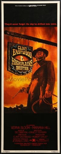 8g162 HIGH PLAINS DRIFTER insert 1973 classic art of Clint Eastwood holding gun & whip!