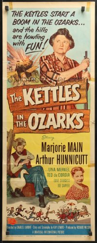 8g204 KETTLES IN THE OZARKS insert 1956 Marjorie Main as Ma brews up a roaring riot in the hills!