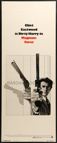 8g233 MAGNUM FORCE insert 1973 action image of Clint Eastwood as Dirty Harry pointing his huge gun!