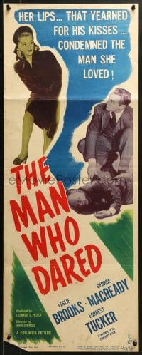 8g236 MAN WHO DARED insert 1946 directed by John Sturges, pretty Leslie Brooks!