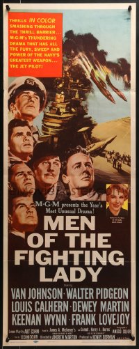8g246 MEN OF THE FIGHTING LADY insert 1954 Van Johnson, James A. Michener's forgotten heroes of Korea!