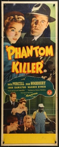 8g281 PHANTOM KILLER insert 1942 William Beaudine directed, film noir image of Dick Purcell!