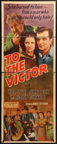 8g383 TO THE VICTOR insert 1938 great images of Margaret Lockwood, Will Fyffe, John Loder!