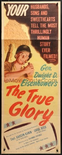 8g395 TRUE GLORY insert 1945 World War II documentary by General Dwight D. Eisenhower!