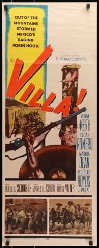 8g416 VILLA insert 1958 Rodolfo Hoyos as Pancho Villa, Cesar Romero & Brian Keith!