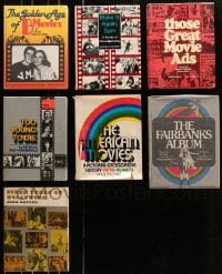 8h074 LOT OF 7 OVERSIZED HARDCOVER MOVIE BOOKS 1960s-1980s filled with images & information!