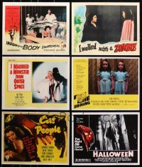 8h239 LOT OF 6 11x14 HORROR/SCI-FI LOBBY CARD REPROS AND FANTASY LOBBY CARDS 1980s best images!