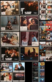 8h209 LOT OF 44 LOBBY CARDS 1970s-1990s incomplete sets from a variety of different movies!