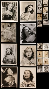 8h390 LOT OF 24 8X10 STILLS OF SEXY FEMALE ACTRESSES 1940s-1960s portraits of beautiful women!