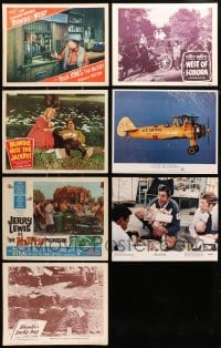 8h233 LOT OF 7 POST OFFICE AND MAILMAN LOBBY CARDS 1940s-1980s a variety of great movie scenes!