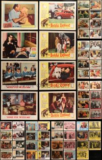 8h200 LOT OF 79 LOBBY CARDS 1950s-1960s incomplete sets from a variety of different movies!
