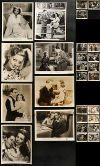 8h379 LOT OF 27 LORETTA YOUNG 8X10 STILLS 1930s-1950s great portraits & movie scenes!