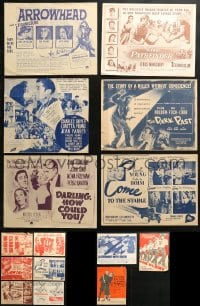 8h016 LOT OF 15 HERALDS 1940s-1950s different images from a variety of movies!