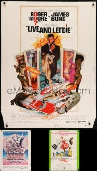 8h459 LOT OF 2 UNFOLDED 30X40S AND 1 ONE-SHEET ON 30X40 STOCK 1970s from a variety of movies!