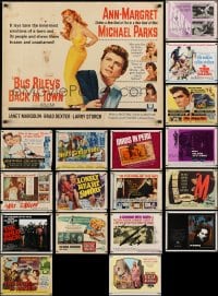 8h275 LOT OF 18 MOSTLY UNFOLDED HALF-SHEETS 1950s-1980s great images from a variety of movies!