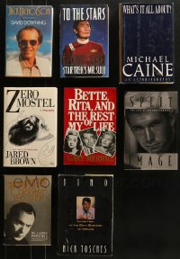 8h073 LOT OF 8 ACTOR BIOGRAPHY HARDCOVER BOOKS 1980s-1990s Jack Nicholson, Michael Caine & more!