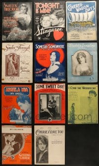 8h145 LOT OF 11 SHEET MUSIC 1910s-1930s great songs from a variety of different movies!