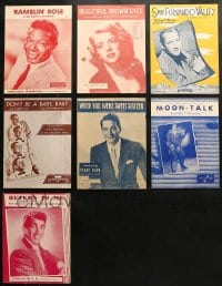 8h150 LOT OF 7 SHEET MUSIC 1940s-1960s great songs from a variety of different artists!