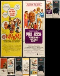 8h266 LOT OF 10 UNFOLDED INSERTS 1960s-1970s great images frmo a variety of different movies!