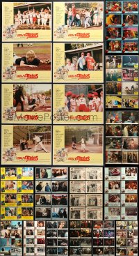 8h193 LOT OF 128 LOBBY CARDS 1970s-1990s complete sets of cards from a variety of movies!