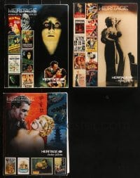 8h126 LOT OF 3 HERITAGE MOVIE POSTER AUCTION CATALOGS 2008-2011 filled with great color images!