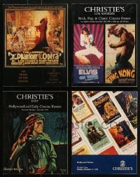 8h124 LOT OF 4 BRUCE HERSHENSON CHRISTIE'S MOVIE POSTER AUCTION CATALOGS 1990s lots of color art!