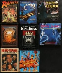8h070 LOT OF 8 OVERSIZED HARDCOVER MOVIE BOOKS 1970s-2000s filled with great images & information!
