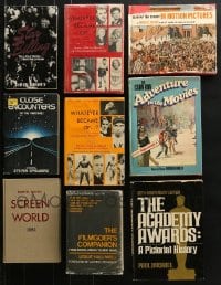 8h068 LOT OF 9 HARDCOVER MOVIE BOOKS 1950s-1980s filled with great images & information!