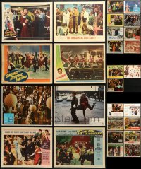 8h216 LOT OF 27 LOBBY CARDS SHOWING PEOPLE DANCING 1940s-1980s scenes from a variety of movies!