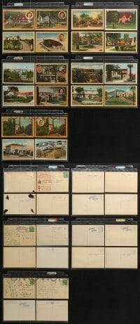8h024 LOT OF 20 MOVIE STAR HOMES POSTCARDS 1930s-1940s Judy Garland, Cary Grant, Hedy Lamarr!
