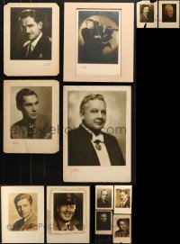8h333 LOT OF 12 SIGNED HERBERT MITCHELL DELUXE PHOTOS 1930s portraits of celebrities of the day!