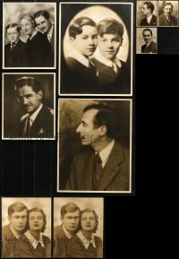 8h331 LOT OF 9 HERBERT MITCHELL DELUXE PHOTOS 1930s portraits of celebrities of the day!